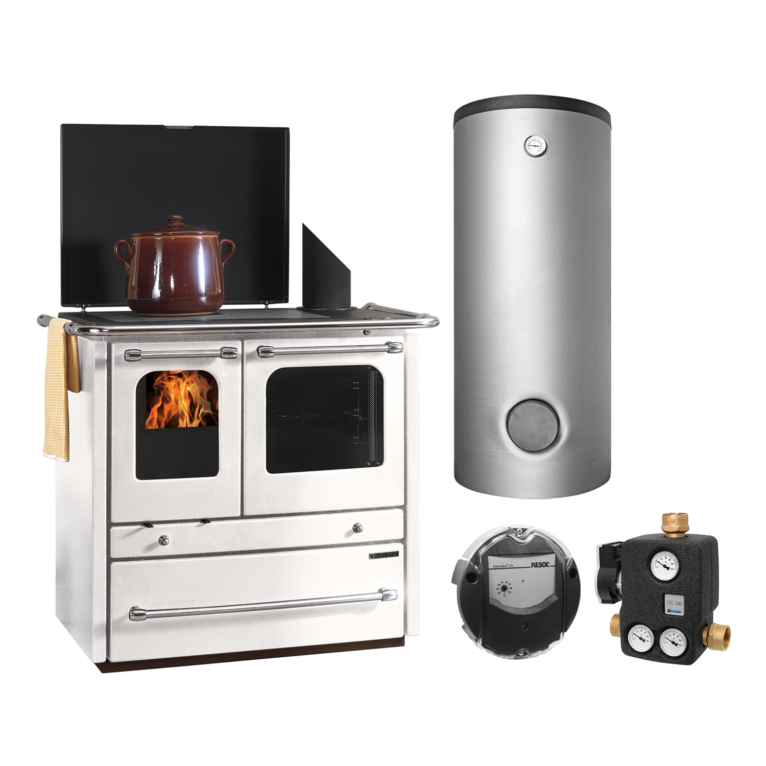 la-nordica-termosovrana-dsa-bianco-wasserfuehrender-kuechenofen-spar-set-pufferspeicher-tpsm-500.jpg - Bruche Bois Sciage